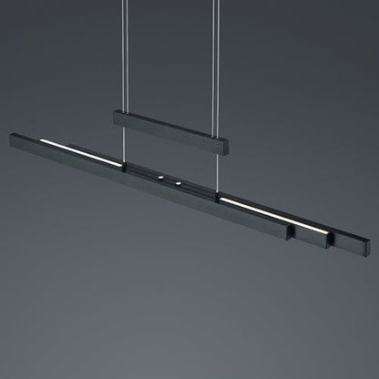 Lustre Linéaire Suspendu Noir Industriel