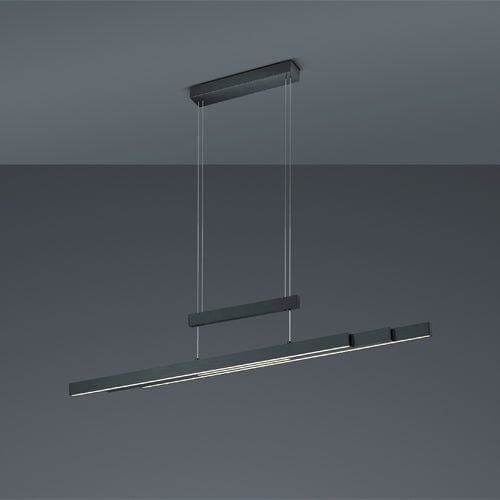 Lustre Linéaire Suspendu Noir Industriel