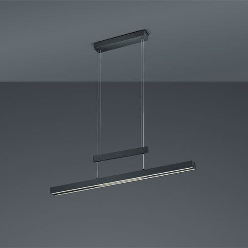 Lustre Linéaire Suspendu Noir Industriel