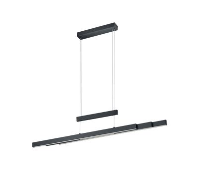 Lustre Linéaire Suspendu Noir Industriel