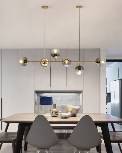 Lustre Linéaire à Globes