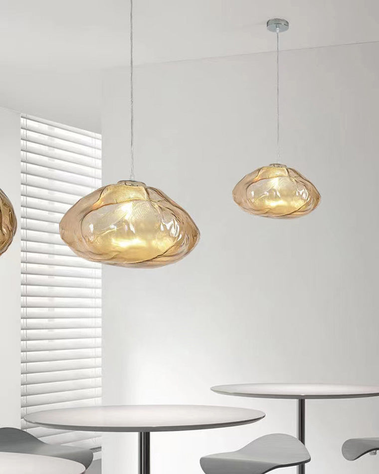 Lustre Nuage en Verre Soufflé