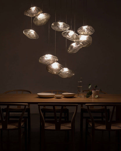 Lustre Nuage en Verre Soufflé