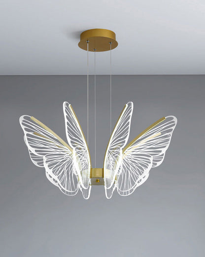 Lustre Papillon Transparent