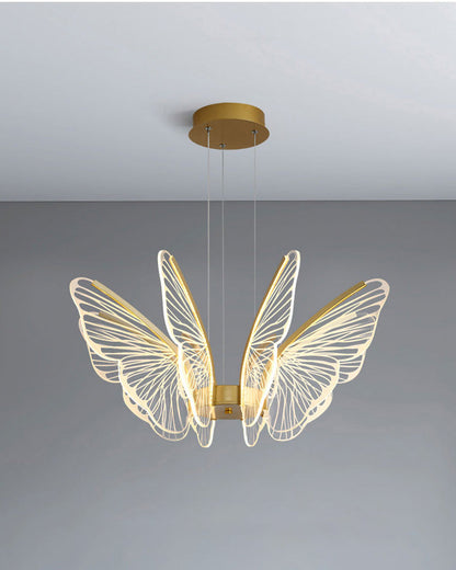 Lustre Papillon Transparent