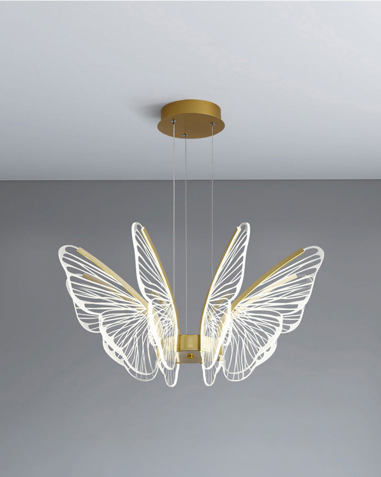 Lustre Papillon Transparent
