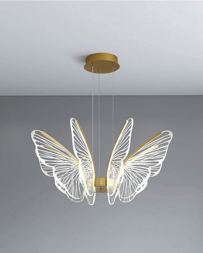 Lustre Papillon Transparent