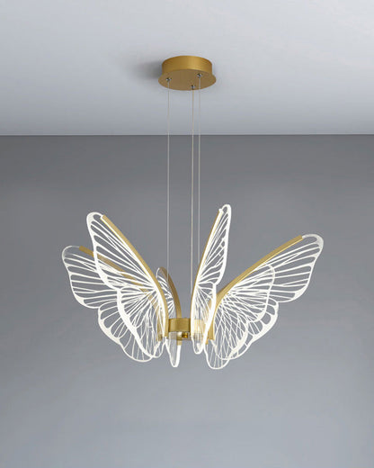 Lustre Papillon Transparent