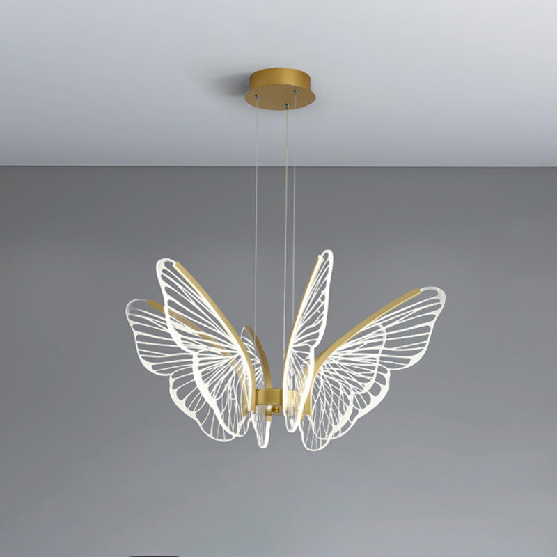 Lustre Papillon Transparent