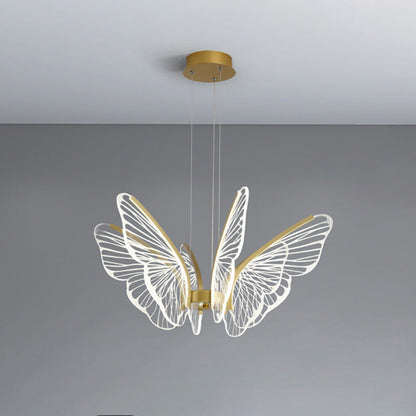 Lustre Papillon Transparent
