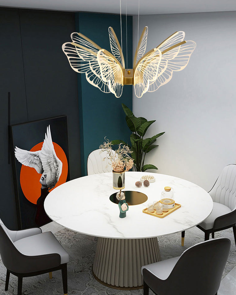 Lustre Papillon Transparent