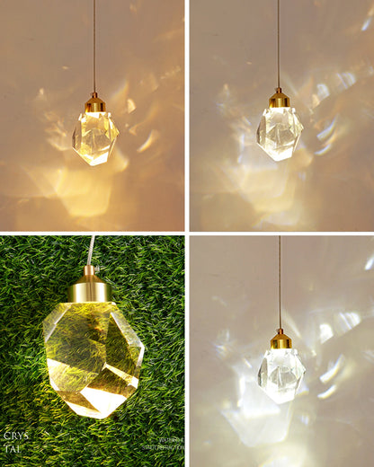 Lustre Pluie de Cristal - Élégance Naturelle