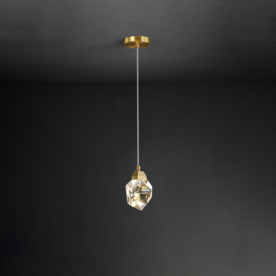 Lustre Pluie de Cristal - Élégance Naturelle