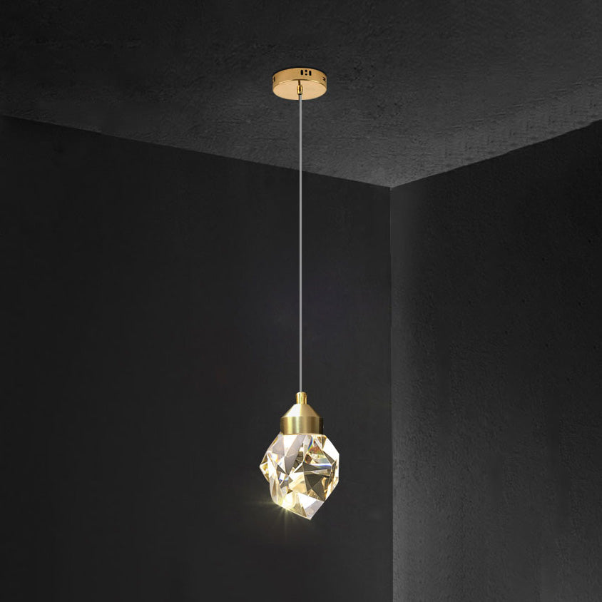 Lustre Pluie de Cristal - Élégance Naturelle