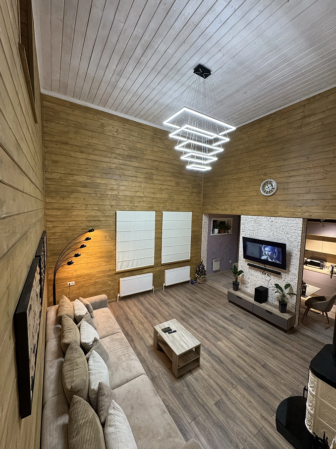 Lustre Rectangulaire à Plusieurs Niveaux - Luminaire Stratégique