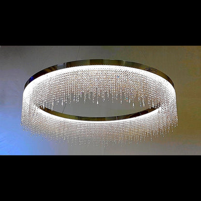Lustre Solaris Rond en Cristal