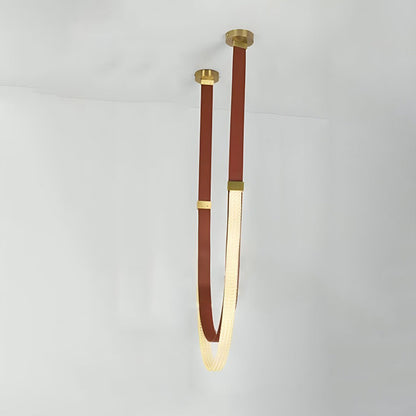 Lustre Suspendu Ruban Café