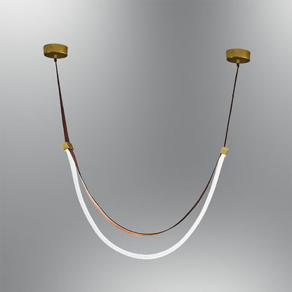 Lustre Suspendu Ruban Café