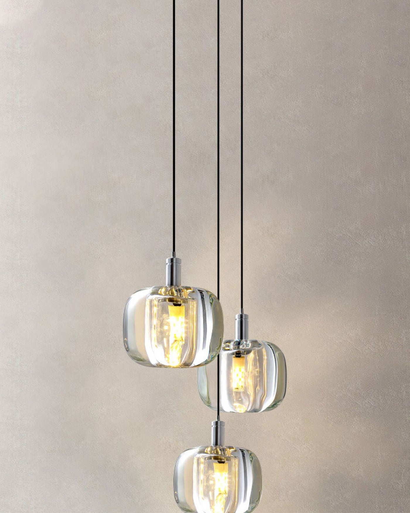 Lustre Suspendu - Verre Élégance