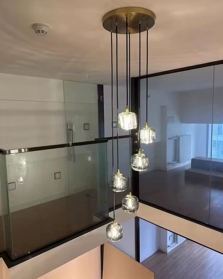 Lustre Suspendu - Verre Élégance