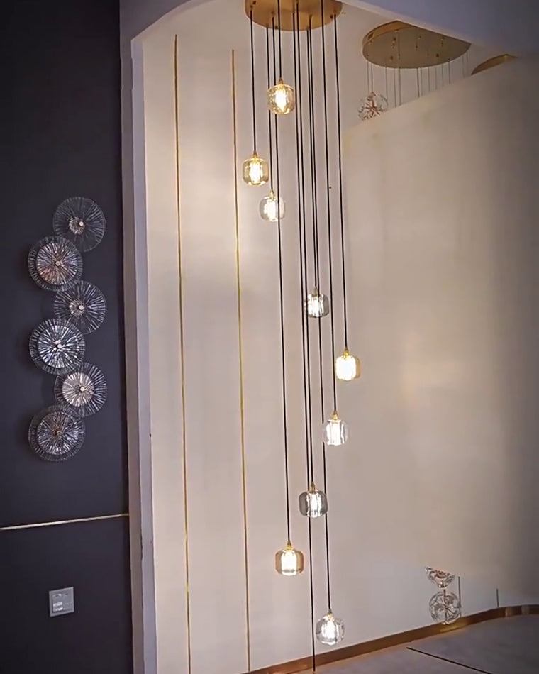 Lustre Suspendu - Verre Élégance