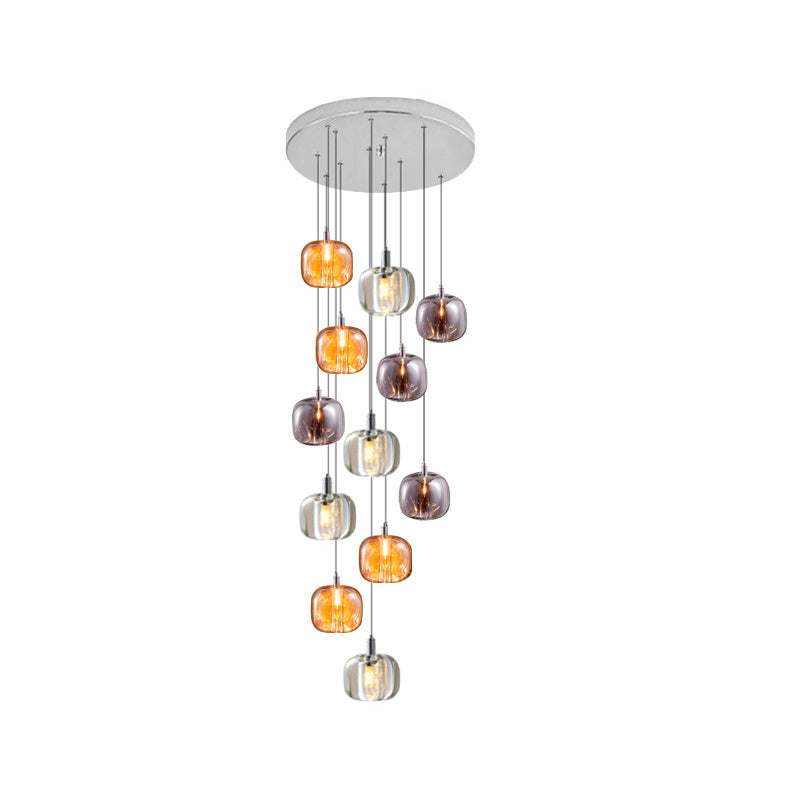 Lustre Suspendu - Verre Élégance