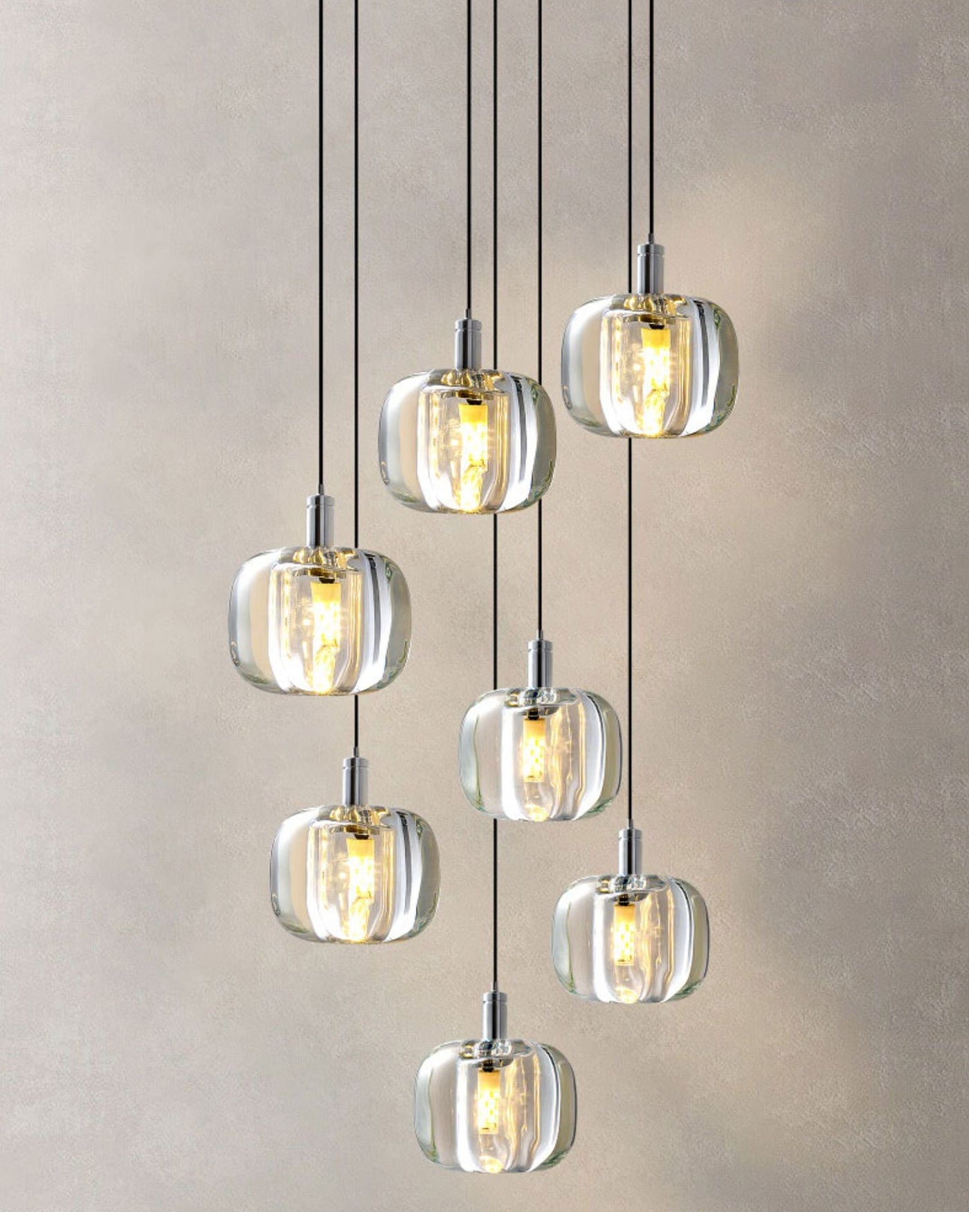 Lustre Suspendu - Verre Élégance