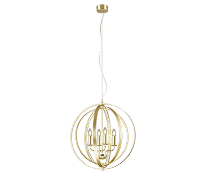 Lustre Suspension Dorée Strass BERTELLI
