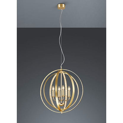 Lustre Suspension Dorée Strass BERTELLI