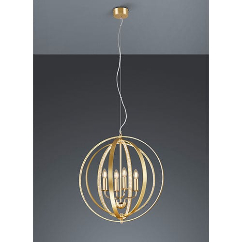 Lustre Suspension Dorée Strass BERTELLI