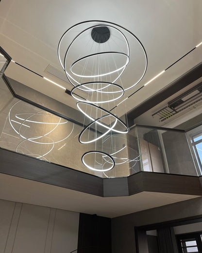 Lustre à Anneaux Multi-Niveaux - Halo Tiered Circles