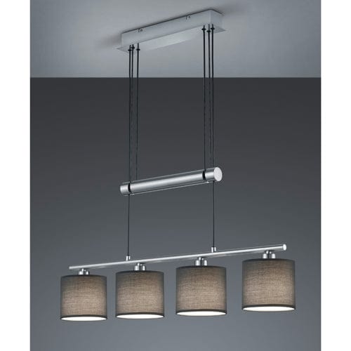 Lustre de Bar en Tissu Gris