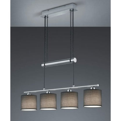 Lustre de Bar en Tissu Gris
