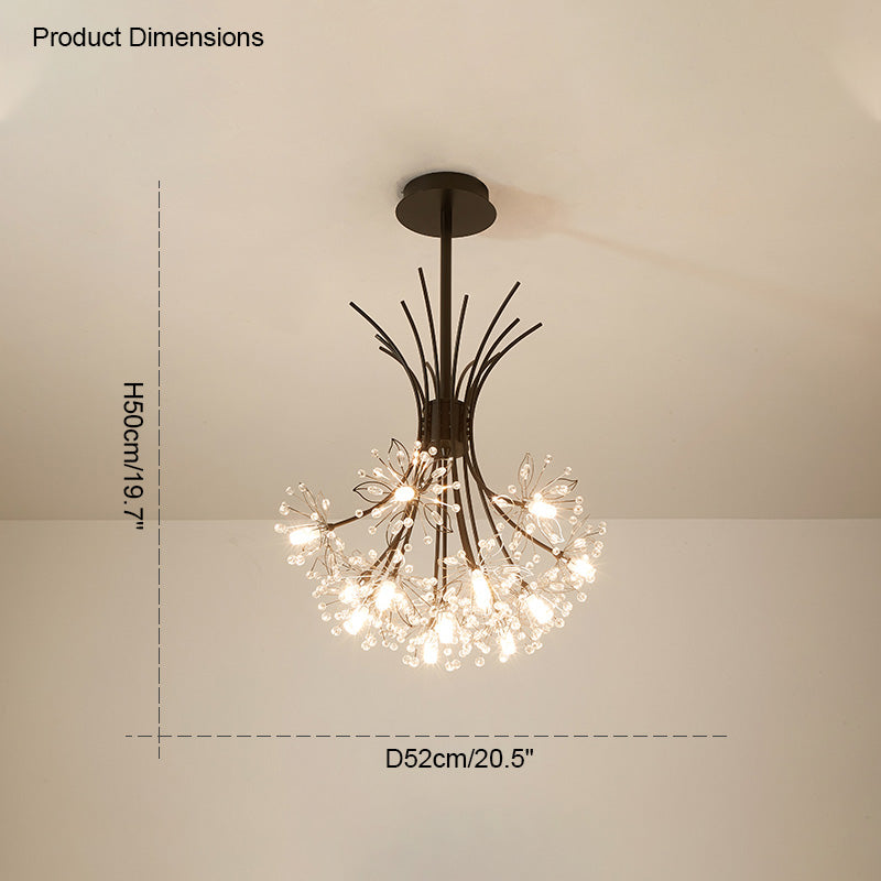 Lustre en Cristal - Bouquet Flower