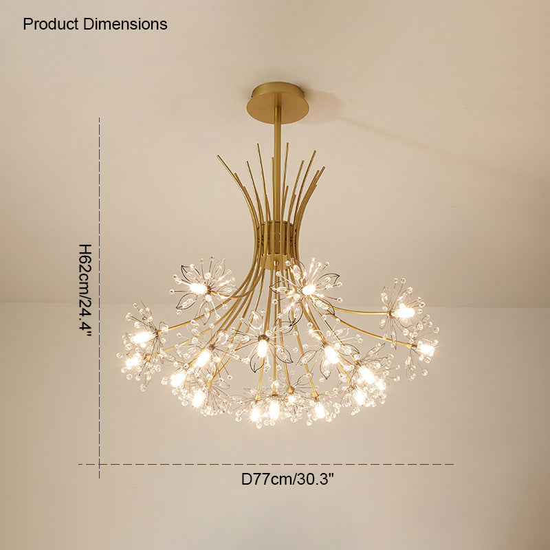 Lustre en Cristal - Bouquet Flower