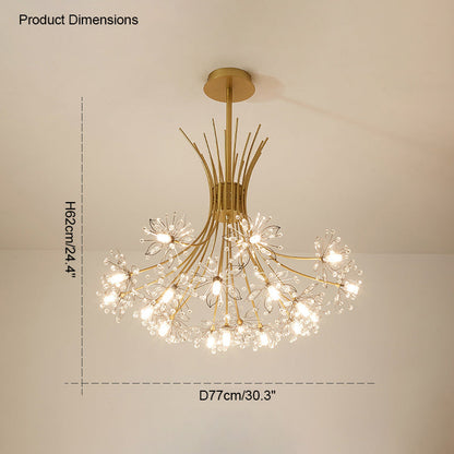 Lustre en Cristal - Bouquet Flower