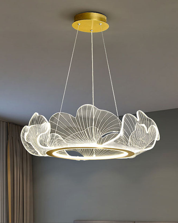 Lustre en Feuilles de Ginkgo -Élégance Naturelle