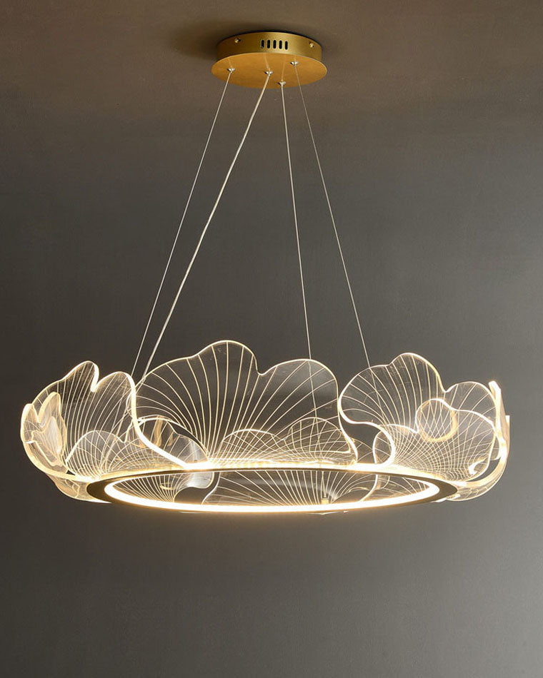 Lustre en Feuilles de Ginkgo -Élégance Naturelle