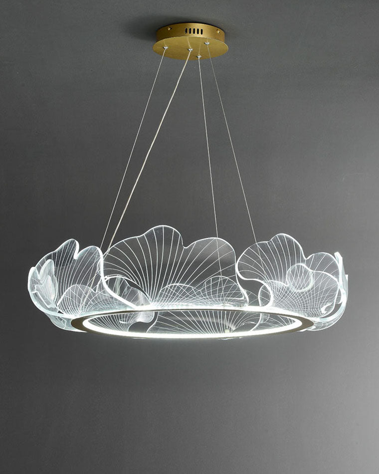 Lustre en Feuilles de Ginkgo -Élégance Naturelle