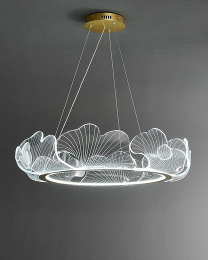 Lustre en Feuilles de Ginkgo -Élégance Naturelle