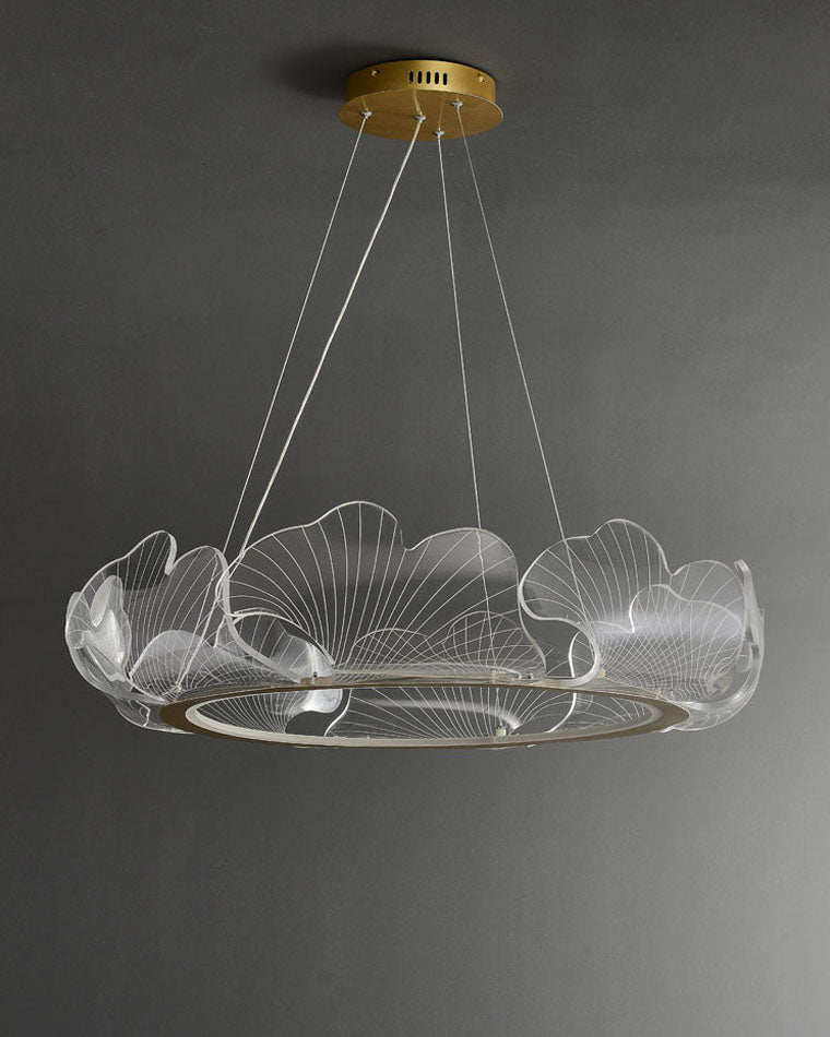 Lustre en Feuilles de Ginkgo -Élégance Naturelle