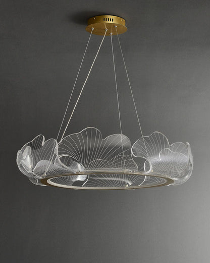 Lustre en Feuilles de Ginkgo -Élégance Naturelle