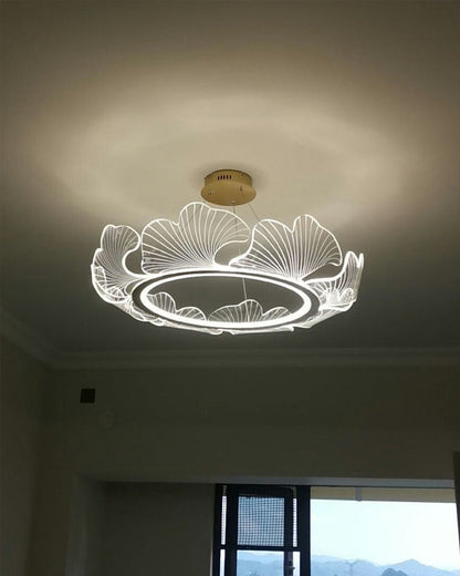 Lustre en Feuilles de Ginkgo -Élégance Naturelle