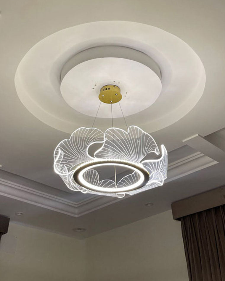 Lustre en Feuilles de Ginkgo -Élégance Naturelle