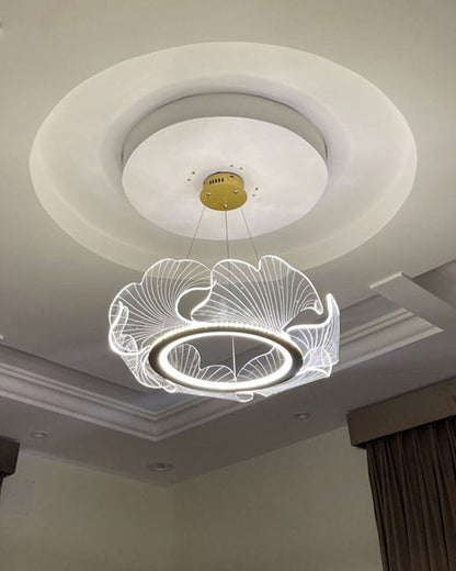 Lustre en Feuilles de Ginkgo -Élégance Naturelle