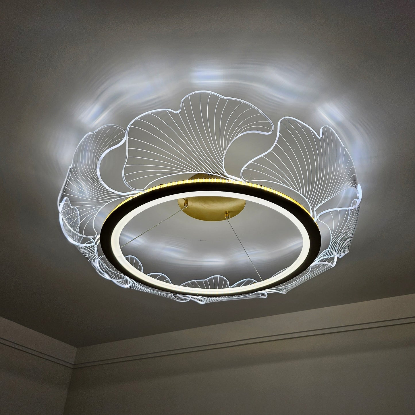 Lustre en Feuilles de Ginkgo -Élégance Naturelle