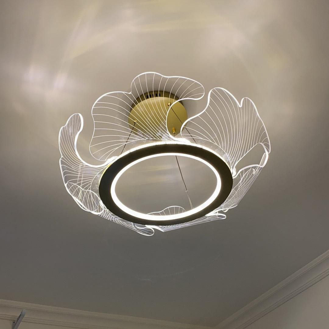 Lustre en Feuilles de Ginkgo -Élégance Naturelle