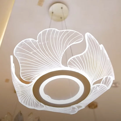 Lustre en Feuilles de Ginkgo -Élégance Naturelle