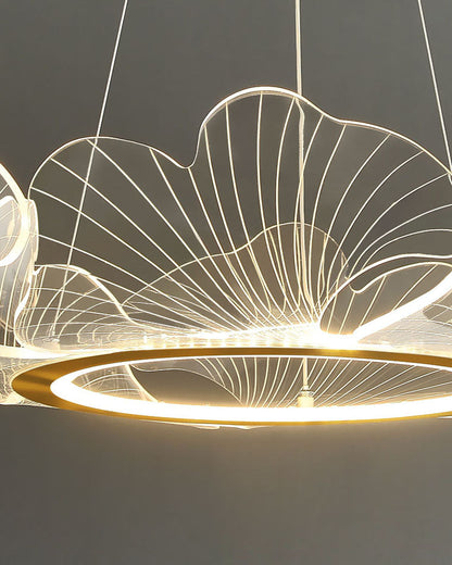 Lustre en Feuilles de Ginkgo -Élégance Naturelle