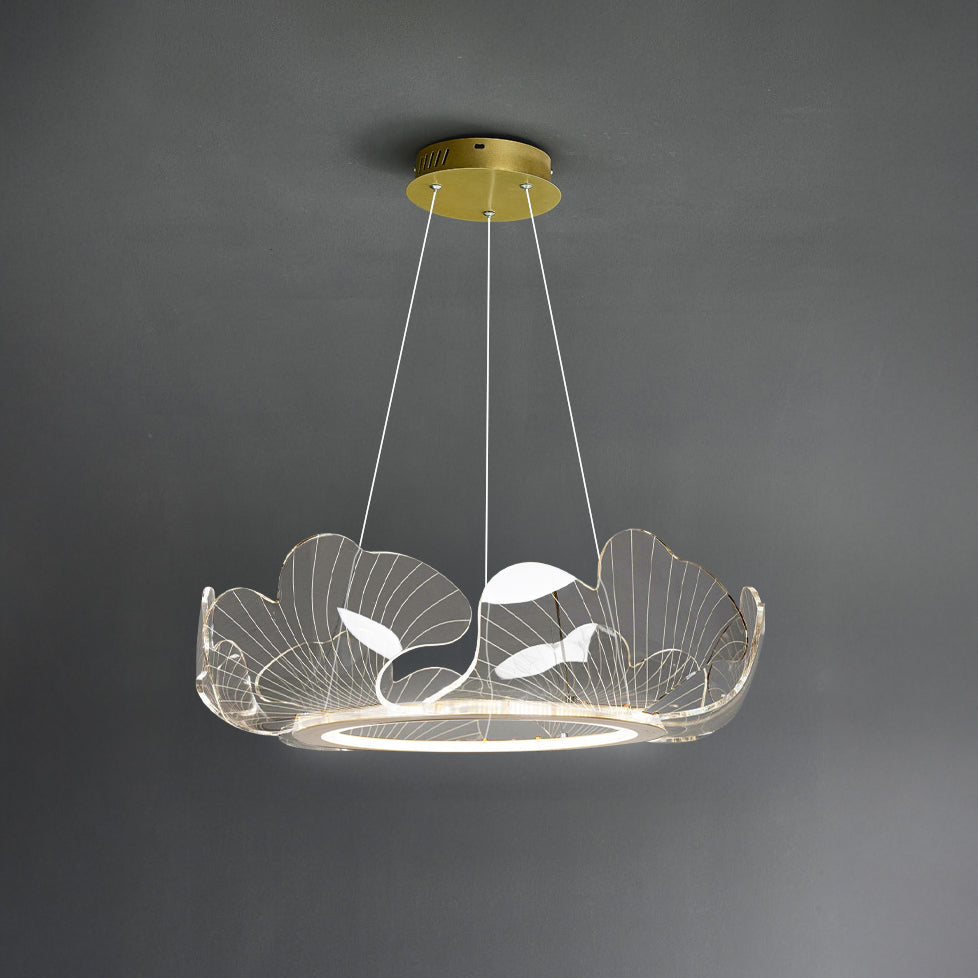 Lustre en Feuilles de Ginkgo -Élégance Naturelle